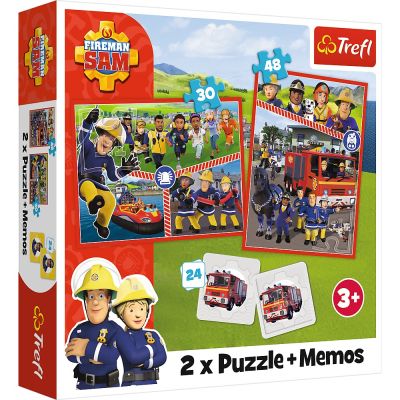 PUZZLE TREFL 2IN1 MEMO POMPIERUL SAM ECHIPA POMPIERILOR VIV93334