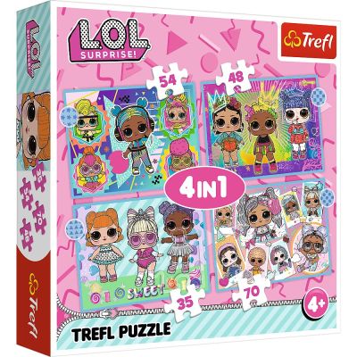 PUZZLE TREFL LOL 4IN1 CUNOASTE PAPUSILE VIV34613