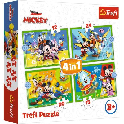 PUZZLE TREFL LOL 4IN1 MICKEY MOUSE SI PRIETENII VIV34616