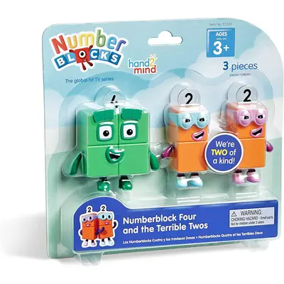 Set figurine numberblocks - patru & teribilii doi
