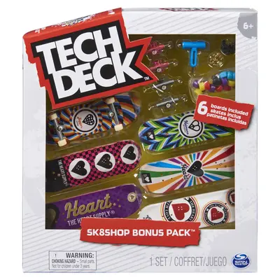 TECH DECK PACHET 6 PIESE CU ACCESORII FINGERBOARD HEART VIV6028845_20136711