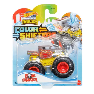 HOT WHEELS MONSTER TRUCK CAMION BONE SHAKER CU CULORI SCHIMBATOARE SCARA 1:64 VIVMTHGX06_HGX07