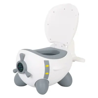 Olita copii, In forma de avion, Potty Plane, FreeON, 32 cm x 28 cm x 41 cm, White/Grey BYN42318