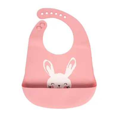 Baveta din silicon roz SeviBebe BBKSEV_25-150