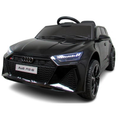 Masinuta electrica cu telecomanda audi rs6 r-sport - negru edeediaudirs6negru
