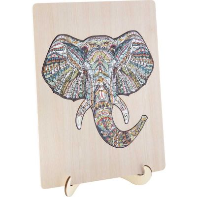 Puzzle Lemn Elefant, 137 piese, 30x22.5 cm Grafix GR400072 BBJGR400072_Initiala