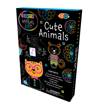 Set creatie scratch & spiral - animale dragute bb182