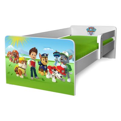 Pat Paw Patrol P1 Copii 2-12 Ani Cu Protectie Laterala Detasabila, fara saltea- Pc-p-paw P1-80