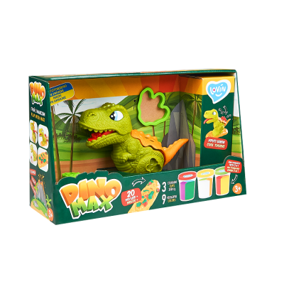 Set plastilina, accesorii si jucarie pentru modelaj Lovin - Dino Max KRTOK41173