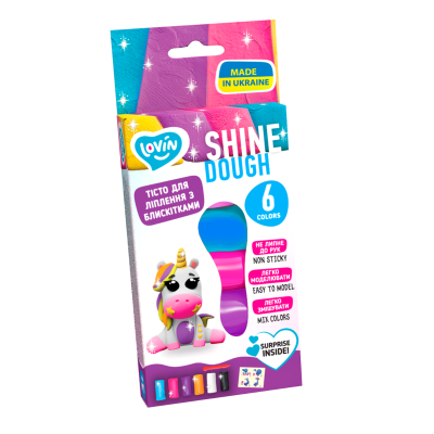 Set plastilina Lovin 6pcs*15gr- Shine KRTOK41198