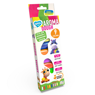 Set plastilina Lovin 9pcs*15gr - Aroma KRTOK41181