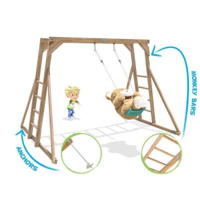 Catarator monkey bars cu leagan dunster house - okedhps709s