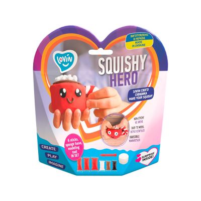 Set Air Clay cu argila usoara pentru modelaj Lovin - 6 culori - Squishy Hero - Cupcao KRTOK70125