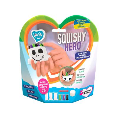 Set Air Clay cu argila usoara pentru modelaj Lovin - 6 culori - Squishy Hero - Scary Ghost KRTOK70126