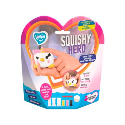 Set Air Clay cu argila usoara pentru modelaj Lovin - 6 culori - Squishy Hero - Teensy-Weensy KRTOK70129