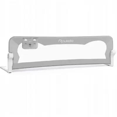 Bariera de protectie pentru pat 150 x 35 x 42 cm nukido 722200 - gri edeedi722200