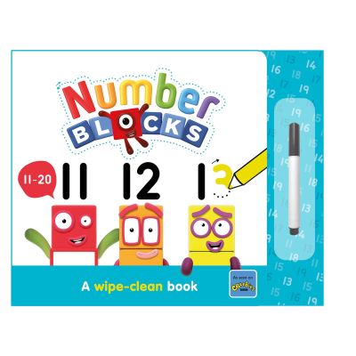 Carticica scriu si sterg -  numberblocks 11-20