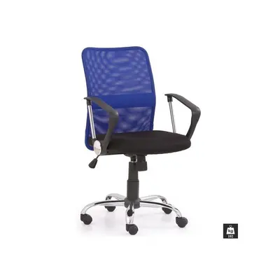 Scaun de birou hm tony, mesh, ergonomic, inaltime ajustabila, suport lombar, 102 kg, albastru drm2795