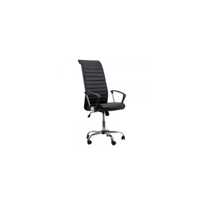 Scaun birou off 903, ergonomic, mecanism de balans, piele ecologica, 110 kg, negru drm1727