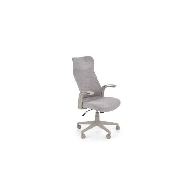Scaun birou ergonomic hm arctic, stofa, mecanism de balans, cadru polipropilena, rotatie 360°, 100 kg, gri drm8840