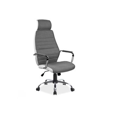 Scaun directorial sl q035 gri - alb drm4720