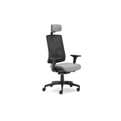 Scaun ergonomic cu tetiera pure negru mesh pdh drm9653