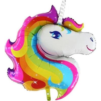 Balon din folie unicorn colorat 104cm JUBHB-17570