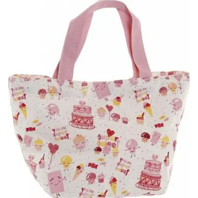 Geanta de plaja din panza roz Dkd Home Decor 34x14x32cm JUBBG-S3017466