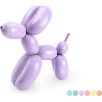 Set 30 de baloane 130 cm culori diferite pentru modelaj si pompa JUBHB-MBP1P-000
