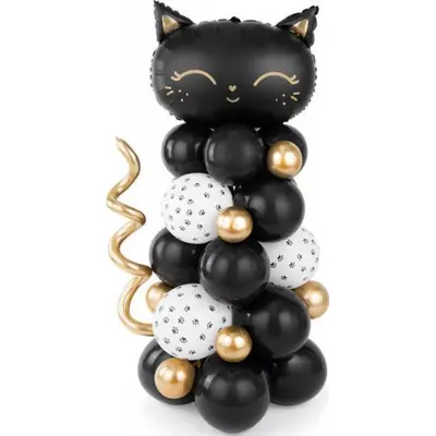 Set 34 baloane pisicuta neagra 83x140cm JUBHB-GBN11