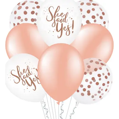 Set 8 baloane petrecerea burlacitelor She said yes JUBHB-400905
