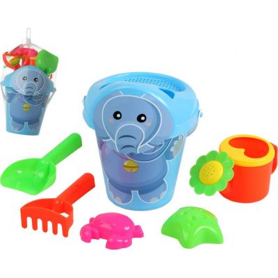 Set de jucarii de plaja elefant vesel 7 piese JUBBG-S1124892