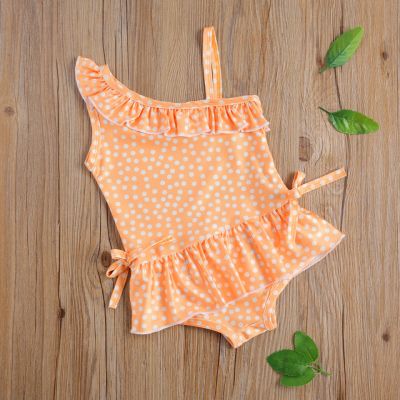 Costum de baie Galben cu buline (Marime: 110) JEMdrl47b2z4