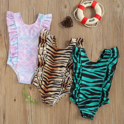 Costum de baie Leopard/Peste (Culoare: Verde, Marime: 90) JEMdrl47b2ac5