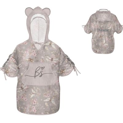 Pelerina De Ploaie Pentru Copii, Poncho Pentru Ploaie 1,5-8 Ani ,   Cherry Pjb488699