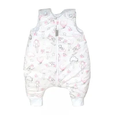 Sac De Dormit Cu Picioare, Bumbac 2.5 Tog, Dolly Doll Roz, S, 6-24 Luni Pjb84745