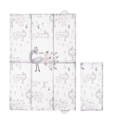 Ceba Baby - Saltea de infasat, Pliabila, 60 x 40 cm, Lolly Polly Peacock BYNW-305-120-608