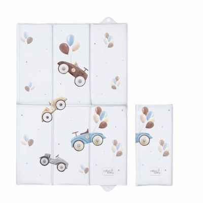 Ceba Baby - Saltea de infasat, Pliabila, 60 x 40 cm, Retro Cars BYNW-305-000-640