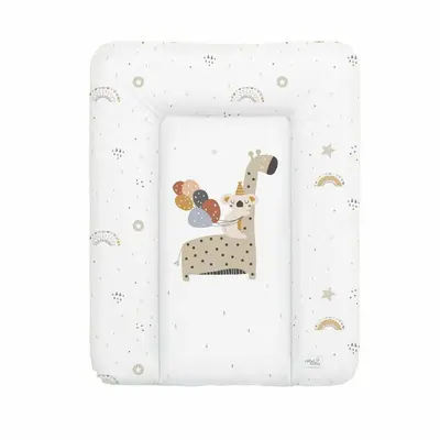 Ceba Baby - Saltea de infasat moale Giraffe, Fara ftalati, 70 x 50 cm, Alb/Bej BYNW-143-000-637