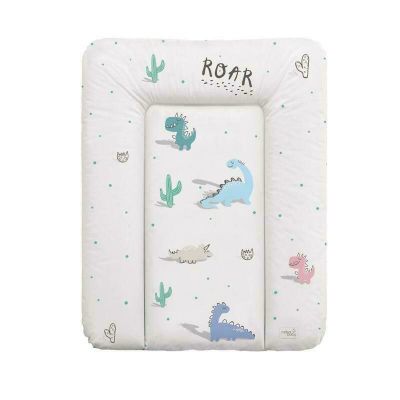 Ceba Baby - Saltea de infasat moale cu dinozauri, Fara ftalati, 70 x 50 cm, Multicolor BYNW-143-121-612