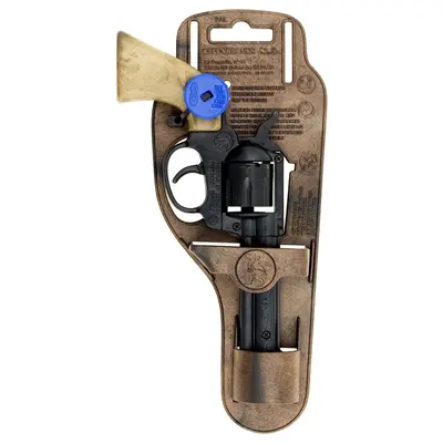 GONHER Revolver plastic Cowboy culoare negru 8 capse VRNGH3119/6