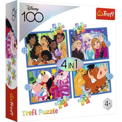 PUZZLE TREFL DISNEY 4IN1 MINUNATA LUME DISNEY VIV34618