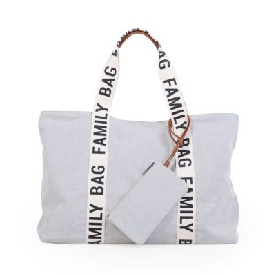 Geanta Childhome Family Bag Signature Alb ERFCH-CWFBSCOW
