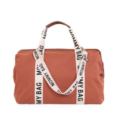 Geanta de infasat Childhome Mommy Bag Signature Ruginiu ERFCH-CWMBBSCRU