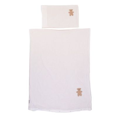 Husa pilota si fata de perna Childhome 100x140 cm, Jerse/Muselina Tedy ERFCH-CCDCJMTB