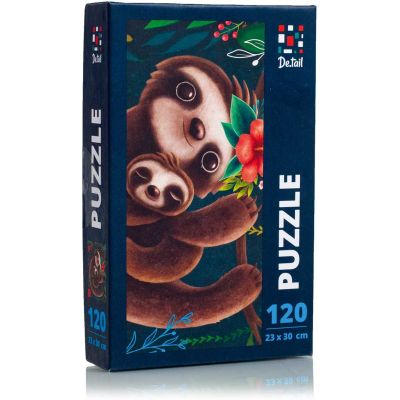 Puzzle Cute sloth, 23x30 cm, 120 piese De.tail DT100-06 BBJDT100-06_Initiala