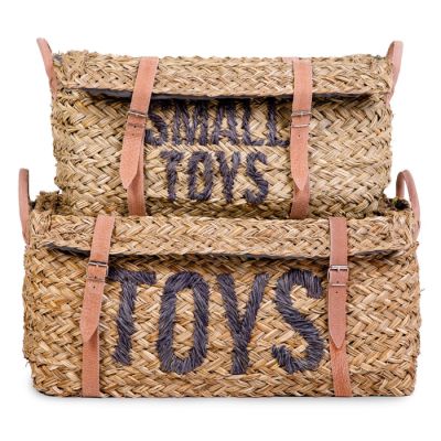 Set 2 cosuri depozitare din ratan Childhome ERFCH-CHRBTOY