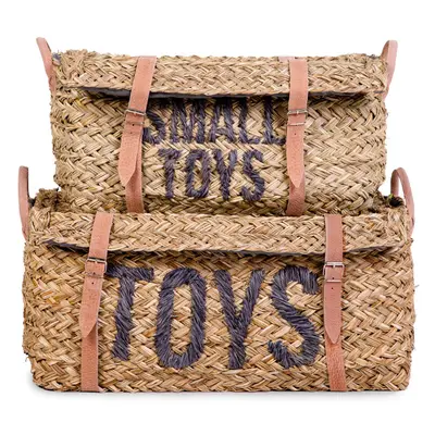 Set 2 cosuri depozitare din ratan Childhome ERFCH-CHRBTOY