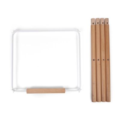 Set picioare cu suport pentru scaun de masa Childhome Evolu Natural/Alb ERFCH-CHEVOFTNA