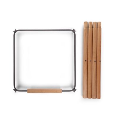 Set picioare cu suport pentru scaun de masa Childhome Evolu Natural/Antracit ERFCH-CHEVOFTNANT